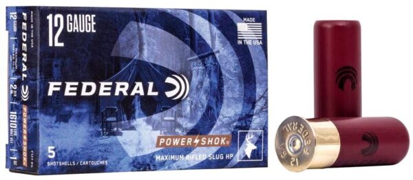 【射撃・狩猟】FEDERAL F127RS Power-Shok ライフルドスラッグ 12番/20番 フェデラル