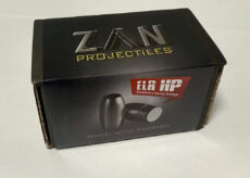 Black ZAN Projectiles box with ELR HP Extreme Long Range branding and two black projectiles shown on the front.